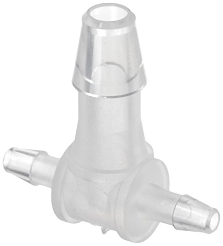 neoLab Polypropylen T-Verbinder, 2 x 1.6mm-2.6mm und 1 x 3.2mm-4.2mm Innendurchmesser, Transparent, 10 Stück von neoLab