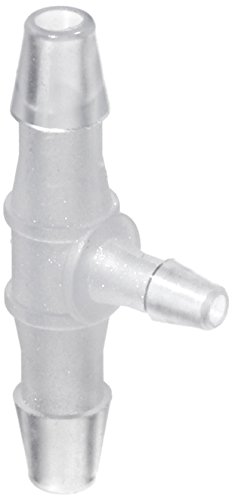 neoLab Polypropylen T-Verbinder, 2 x 2.4mm-3.4mm und 1 x 1.6mm-2.6mm Innendurchmesser, Transparent, 10 Stück von neoLab