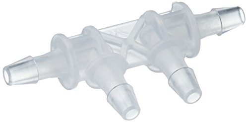 neoLab Polypropylen Doppelwinkel Verbinder für 2.25mm Schlauch Innendurchmesser, Weiß, 10 Stück von neoLab