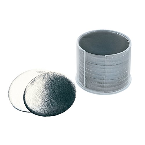 neoLab Aluminium Rundscheibe, Silber, 80mm Durchmesser, 1000 Stück von neoLab