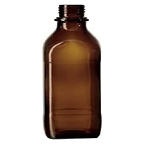 neoLab 2-1378 Vierkant-Schraubflaschen, Enghals, 1000 mL, Braunglas (10-er Pack) von neoLab