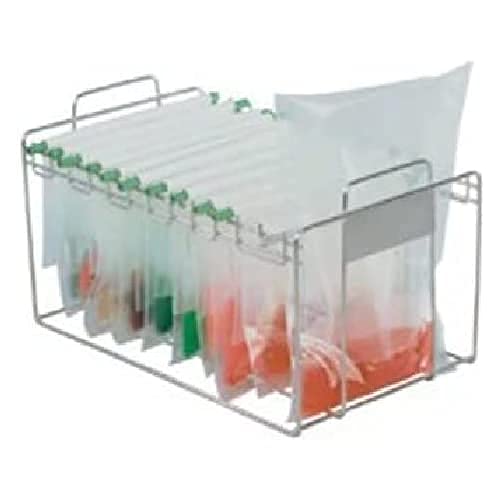 neoLab BagClip Polypropylen Verschlussclip für Filterbeutel, Grün/Weiß, 50 Stück von neoLab