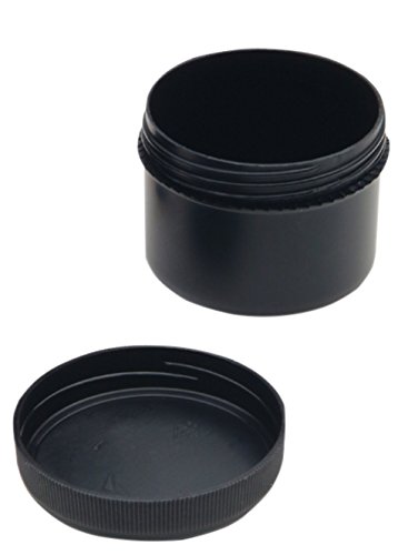 neoLab Liastat Leitfähige Runddosen mit Schraubdeckel, 60 ml, Schwarz, 52 mm Durchmesser, 40 mm Höhe, 10 Stück von neoLab