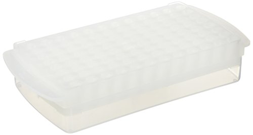 neoLab Polypropylene Combi-Rack mit Schnappdeckel für 96 Reaktionsgefäße, Natur von neoLab