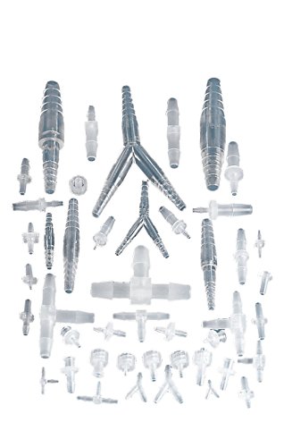neoLab Polypropylen Schlauchverbinder-Sortiment, Transparent, 45 Stück von neoLab