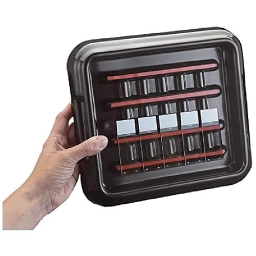 neoLab Acrylnitril-Butadien-Styrol Färbekammer mit Transparent Deckel für 10 Objektträger, Schwarz, 240 mm x 240 mm x 45 mm von neoLab