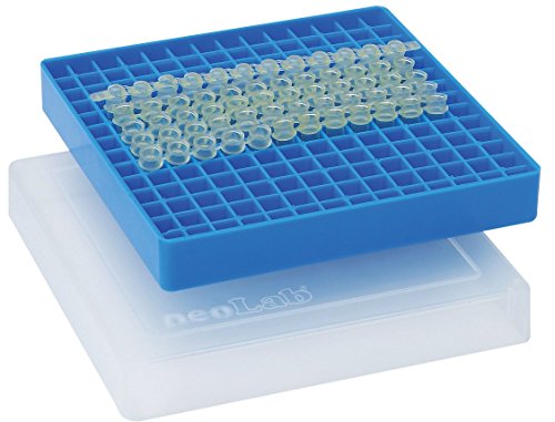 neoLabLine Polypropylen Aufbewahrungsbox mit Transparent Verschluss für PCR-Tubes und 0,2 ml Strips, Blau neoLabLine Polypropylen Aufbewahrungsbox mit Transparent Verschluss für PCR-Tubes und 0,2 ml Strips, Blau von neoLab