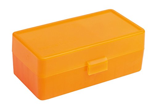 neoLabLine neoBox 50 Reaktionsgefäßen Aufbewahrungsbox mit Verschluss, Polypropylen, 5 x 10 Plätze, Orange von neoLab
