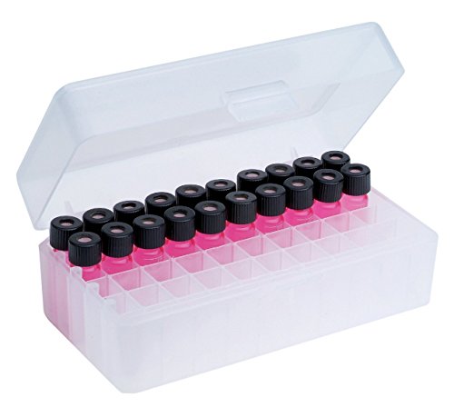 neoLabLine Polypropylen 5 x 10 Plätzen Aufbewahrungsbox mit Stülpdeckel, Transparent von neoLab