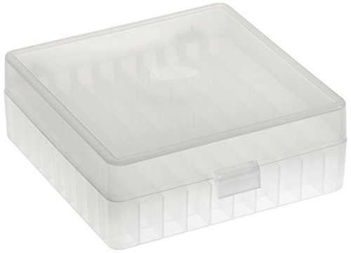 neoLabLine Polypropylen 10 x 10 Plätzen Aufbewahrungsbox mit Stülpdeckel, Transparent von neoLab