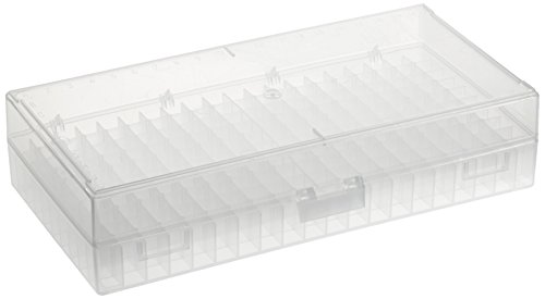 neoLabLine Polypropylen 20 x 10 Plätzen Stapelbare Aufbewahrungsbox mit Schließender Klappdeckel für 12mm x 46mm Gefäße von neoLab