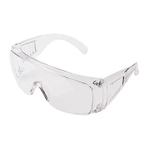 neoLab Polycarbonat Einfache Schutzbrille mit Großflächigem Seitenschutz, Transparent, Universalgröße von neoLab