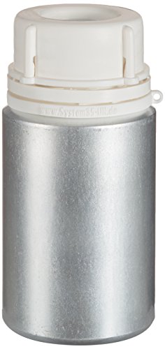 neoLab Aluminium-Flasche mit UN-Zulassung, 125 ml Kapazität, Silber, 50 mm x 107 mm von neoLab