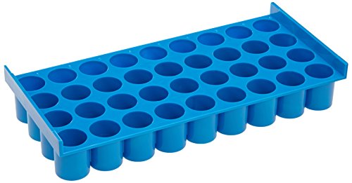 neoLab 2-2334 LaboBox-System, Gestell für Fläschchen bis 15 mm, 4 x 9 Plätze, Blau von neoLab