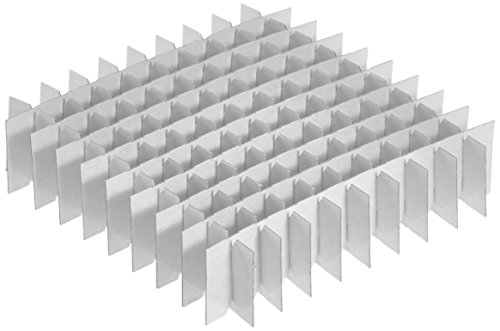 neoLabLine Karton Kryo-Boxen-Rastereinsatz für 12 mm Durchmesser Vial, Beige, 128mm x 128mm x 30mm von neoLab