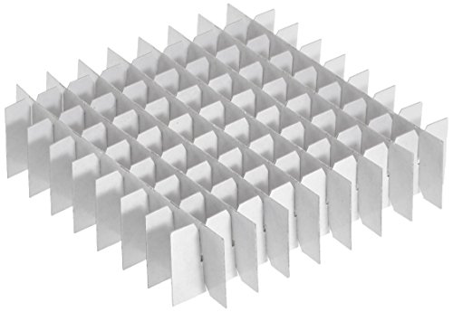 neoLabLine Karton Kryo-Boxen-Rastereinsatz für 13 mm Durchmesser Vial, Beige, 128mm x 128mm x 30mm von neoLab