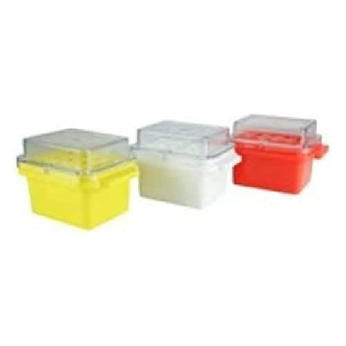 Brand Polycarbonat Mini-Cooler 60 Minuten für -20 Grad C Lagerung, 12 x 0,5 mL bis 2,0 mL Röhrchen, Gelb/Transparent von neoLab