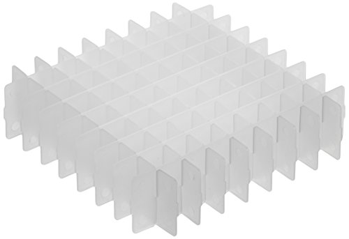 neoLabLine Polypropylen 9 x 9 Plätze Rastereinsätze für 12.5mm Durchmesser Gefäße, Transparent, 5 Stück von neoLab