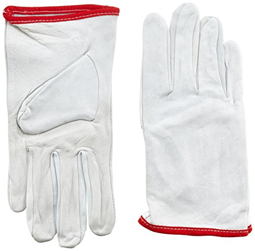 neoLab Leder-Schutzhandschuhe, Weiß, Größe 8, 30 cm Länge von neoLab