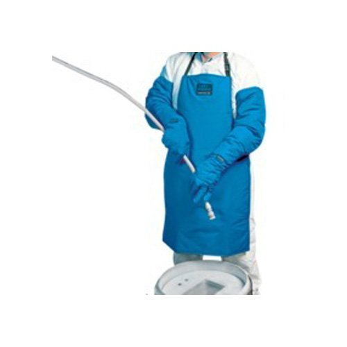 neoLab Polyamid 6.6/Kunstleder Kryo-Arbeitsschürze, Beidseitig Tragbar, Blau, 92 cm Länge, 61 cm Breite von neoLab