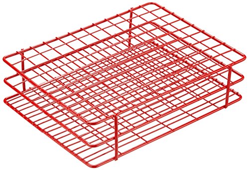 neoLab 2-5089 Drahtgestell für Röhrchen 16 mm, 108 Plätze, Rot von neoLab