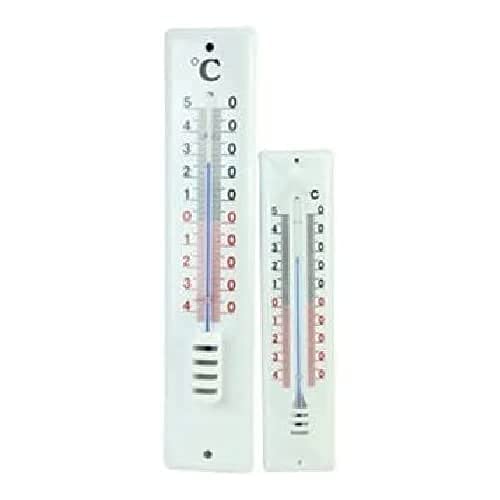 neoLab Plastik Email-Thermometer mit Blauer Anzeigesäule, Blau/Weiß, 400 mm x 70 mm von neoLab