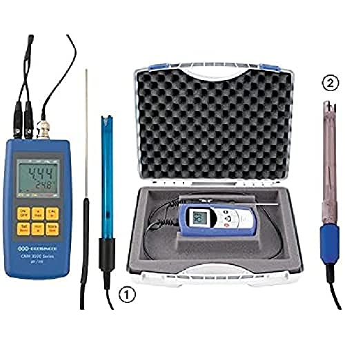 neoLab 2-5486 pH-/Redox-/Temperatur-Messgerät im Set mit Pufferlösung und Koffer von neoLab