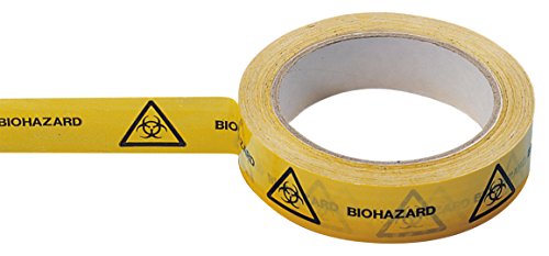 neoLab 2-7010 Biohazard-Klebeband, 25 mm breit, 66 m/Rolle von neoLab