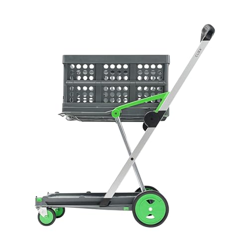 CLAX Transport- und Lagerwagen mit Klappbox - 2 Plattformen - faltbar von Clax