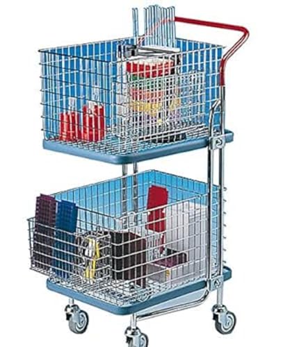 neoLab Laborwagen mit 2 Großen Körben, Legierter Stahl neoLab Laborwagen mit 2 Großen Körben, Legierter Stahl von neoLab