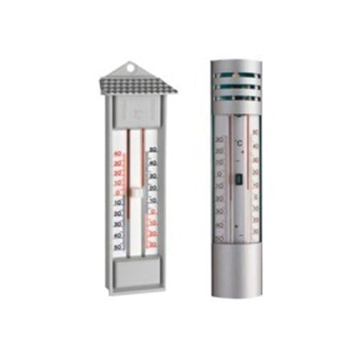 neoLab 2-9815 Maxima-Minima-Thermometer, -30 Grad +50 Grad C, Kunststoff, quecksilberfrei, Grau von neoLab