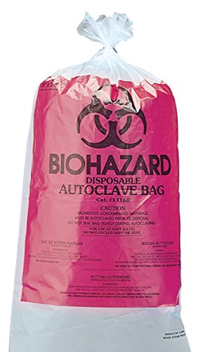 neoLab Polypropylen Biohazard-Autoklaviersäcke, 61cm x 91cm, 100 Stück von neoLab