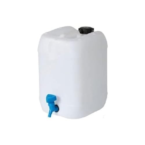 neoLab LDPE Behälter mit Eingeschweißtem Hahn, Weiß, 5L Kapazität von neoLab