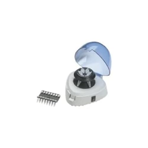 neoLab Platzsparende Mini-Zentrifuge für Reaktionsgefäße und PCR-Strips, Kunststoff, max.U/min 6000, 220 V/50/60 Hz von neoLab