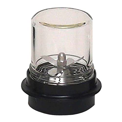 neoLab 3-2048 Kalk Natron Glas Labor Mixaufsatz mit Schraubverschluss, Komplett mit Glasbecher, Oben Geschlossen, 125ml Kapazität, Transparent von neoLab