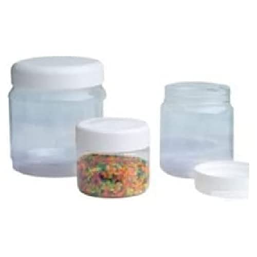 neoLab PET Runddose mit Schraubdeckel, Transparent, 250mL, 10 Stück von neoLab
