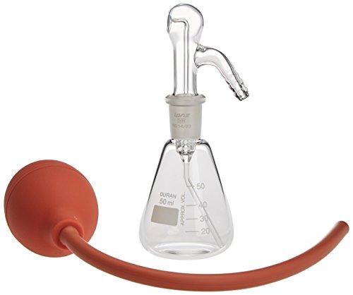 neoLab Borosilikatglas Chromatographie-Zerstäuber mit Schliff und Kolben, Transparent, 50mL von neoLab