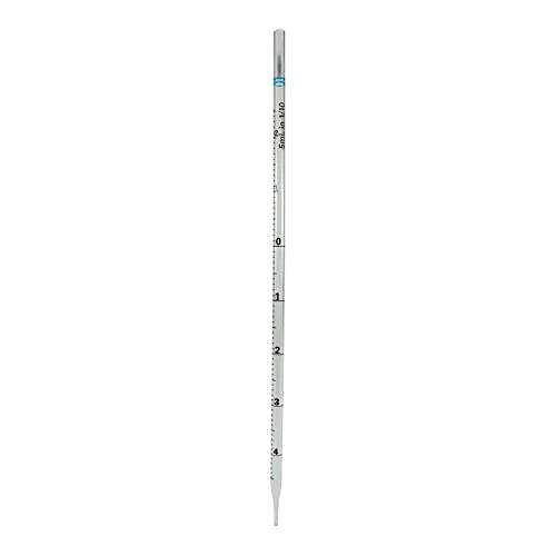 neoLab 4-0132 Moonlab Polystyrol Serologische Pipetten, Einzeln Steril Verpackt, 5ml Volumen, 340mm Länge, Transparent/Blau/Schwarz, 500 Stück von neoLab