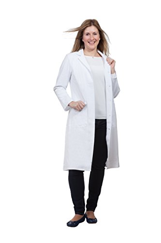 neoLab Damen Labormantel, Baumwolle, Weiß, 102cm Länge, Größe 46 von neoLab