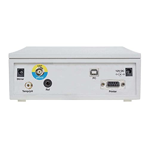 neoLab 4-3015 XS pH 8 Plus DHS Kit ohne pH Elektrode, S7 BNC Kabel/NT55 Temperatur Sensor, 162mm x 185mm x 56mm, Weiß/Grau von neoLab