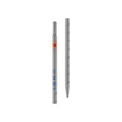Brand BLAUBRAND Glas Messpipetten, Klass AS, Blau Graduierung, 2mL Kapazität, 0.02mL Teilung, Transparent (Klar), 360mm Länge, 12 Stück von neoLab