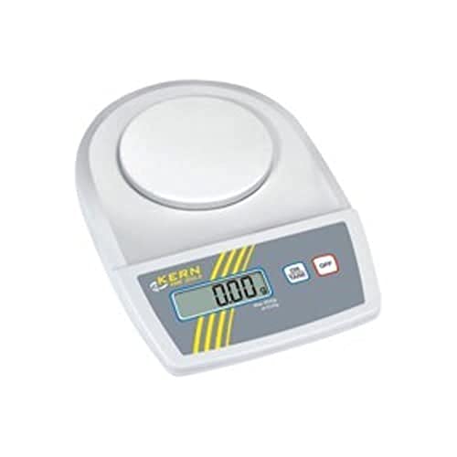 Brand Metall Batterie-Waage, 105mm Wägeplatte Durchmesser, 500g Wägebereich max., 0.1g Lesbarkeit, 170mm Länge x 240mm Breite x 39mm Höhe, Weiß von neoLab
