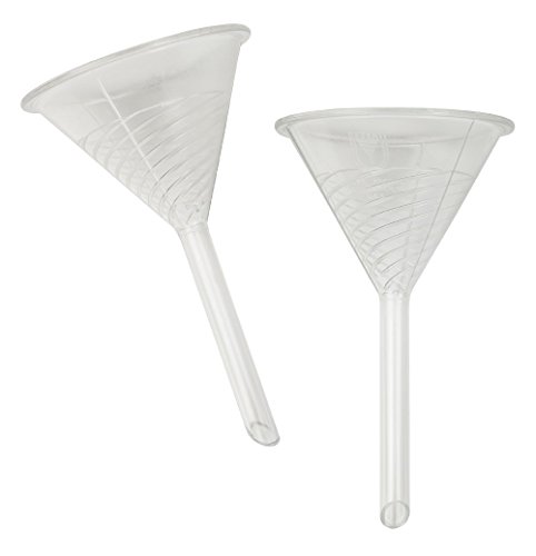 neoLab Polymethylpentene Urbanti-Trichter, Transparent(Klar), 196mm Durchmesser, 20mm Durchmesser Ablauf, 2 Stück von neoLab