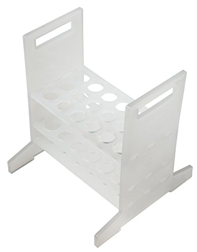 neoLab Polypropylen Gestell für Kurze Aräometer, Weiß, 220mm Länge x 220mm Breite x 250mm Höhe von neoLab