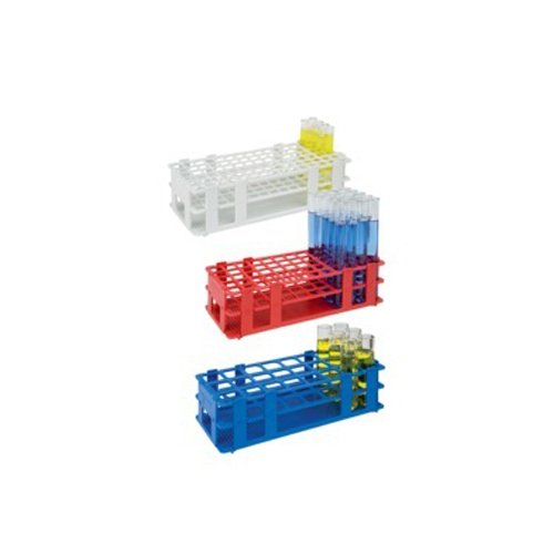 neoLab Polypropylen Economy Gestell für 21 Röhrchen bis Durchmesser 30mm, 3 x 7 Plätze, Rot von neoLab