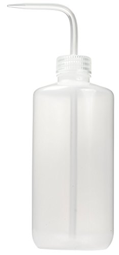 neoLab Low-Density-Polyethylen Spritzflaschen mit Sicherheitsventil, 500mL Kapazität, Transparent (Milchig), 77mm Durchmesser, 3 Stück von neoLab