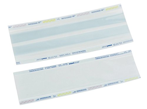 neoLab Papier/Polypropylen Stericlin Klarsichtbeutel, Weiß/Transparent (klar), 200mm Länge x 100mm Breite x 0.05mm Höhe, 2000 Stück von neoLab