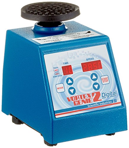 neoLab Vortex Genie 2 Digital Kleinschüttler mit Extra-Power, 2850 UpM, Blau, 165mm Länge x 122mm Breite x 165mm Höhe von neoLab