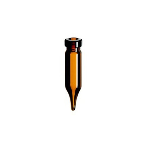 neochrom Borosilikatglas Rollrand-Mikroflaschen, 1. Hydrolytischen Klasse, 0.4mL Kapazität, Braun, 30mm Höhe x 7mm Durchmesser, 100 Stück von neochrom
