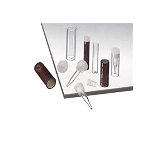 neoLab 7-0745 Flachbodengläser, 44.6 x 14.6 mm, 15 mm PE-Stopfen, 4 mL, Klarglas (100-er Pack) von neoLab